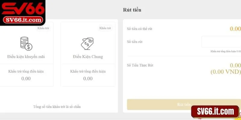Khám phá sơ lược về rút tiền SV66